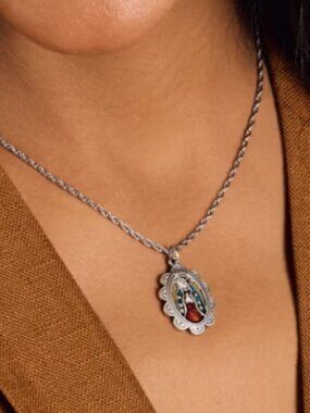 James Avery Enamel Virgin of Guadalupe Charm